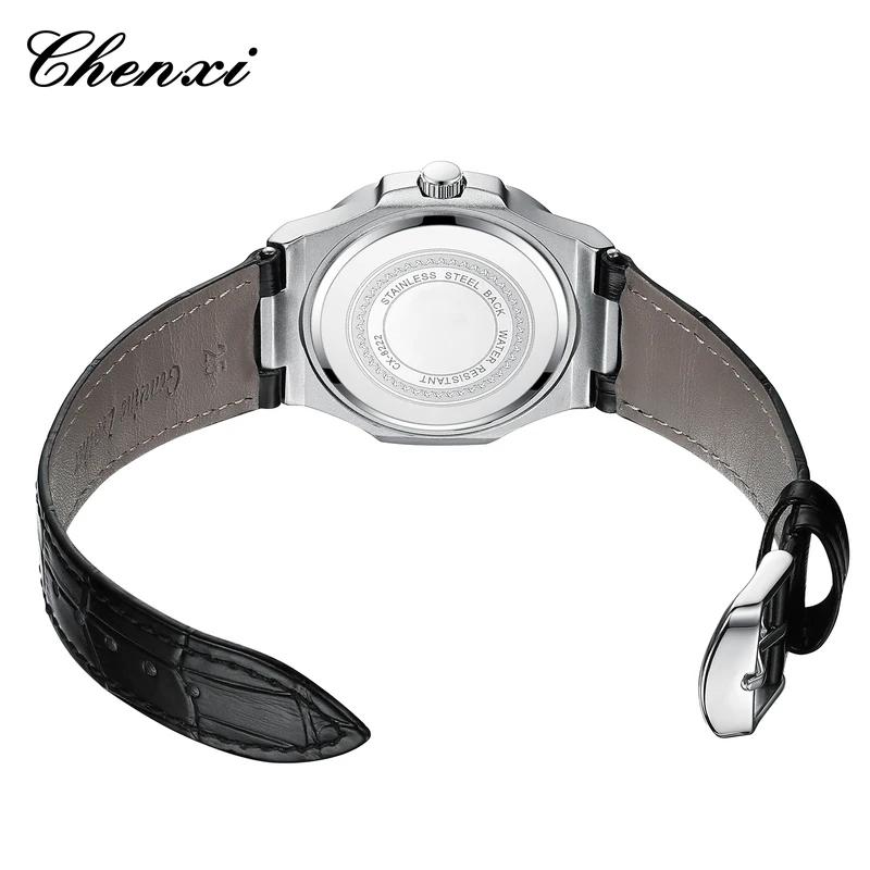 CHENXI New Luxury Business Man Wristwatch Waterproof Luminous Date Watch For Men Quartz Clock Leather Men's Watches Reloj