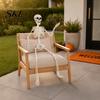 Poseable Halloween Prop 3ft Life Size Skeleton, Full Body Posable Plastic Skeleton Prop, Realistic with Movable Jaw Human Bones Model for Yard