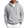 Men’s Autumn/Winter Half-Zip Hooded Sweatshirt with Kangaroo Pockets – Loose-Fit Casual Long-Sleeved Hoodie