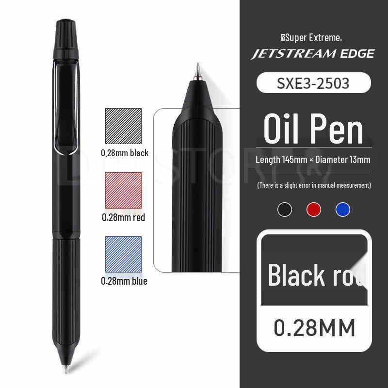 Mitsubishi Uni SXE3-2503 Metal Barrel Low Gravity 0.28mm Oil-Based Ballpoint Pen