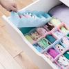Plastic Drawer Organizer Bra Underwear Socks Cube Basket With 5 Grids