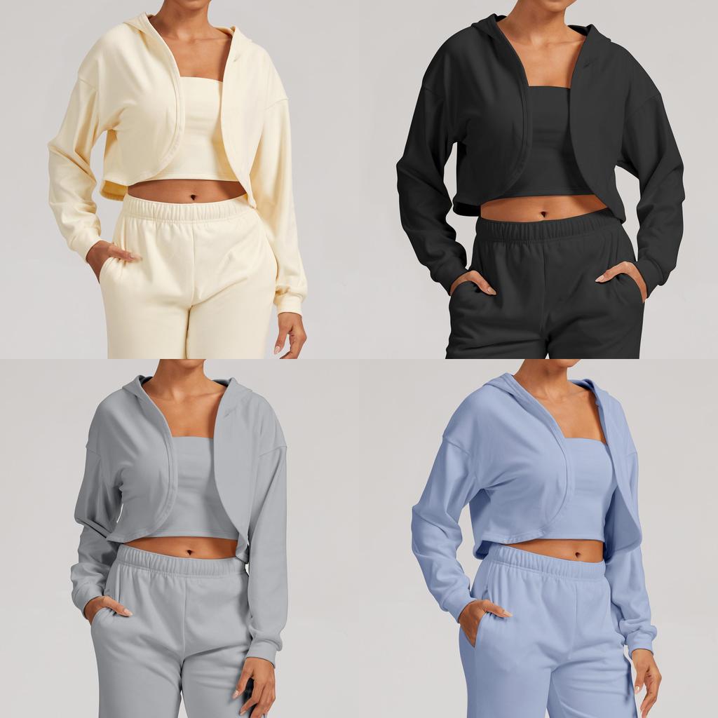 Athletic Womens Hoodie Jacket With Breathable Fabric For Running And Fitness Activities