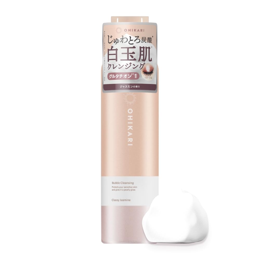 

Ohikari Bubble Cleansing Carbonated Foam Makeup Remover, No Double Cleansing Required, Safe for Eyelash Extensions, Classy Jasmine, 150g