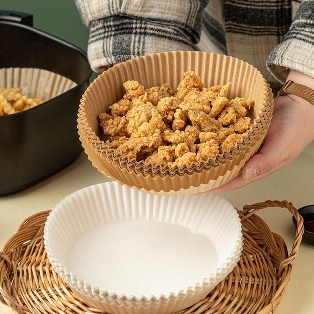 20/50Pcs Oil Proof Baking Paper Non-Stick Baking Liner Air Fryer Paper  for Steamer Muffin Cupcake