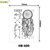 Kirin Lion Fox Totem Flower Tattoo Sticker – Waterproof & Customizable Realistic Design