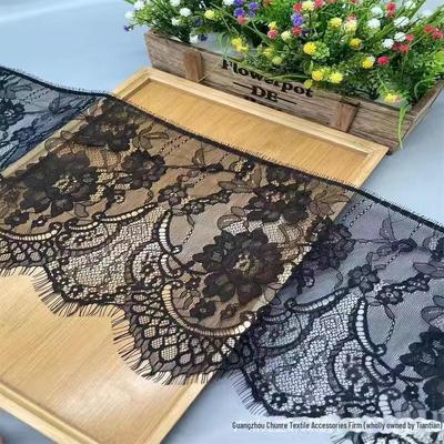 25cm Bred Ögonfransspets för DIY Kläder & Gardindekoration