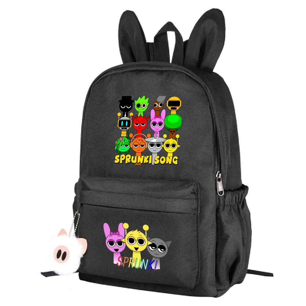Campus Schoolbag Primary And Secondary School Students Cute Rabbit Ears Personalized Backpack Cartoon Printing