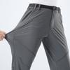 Calças de caminhada elásticas de verão masculinas, à prova d'água, soltas, respiráveis, com vários bolsos, calças táticas de viagem, calças cargo masculinas