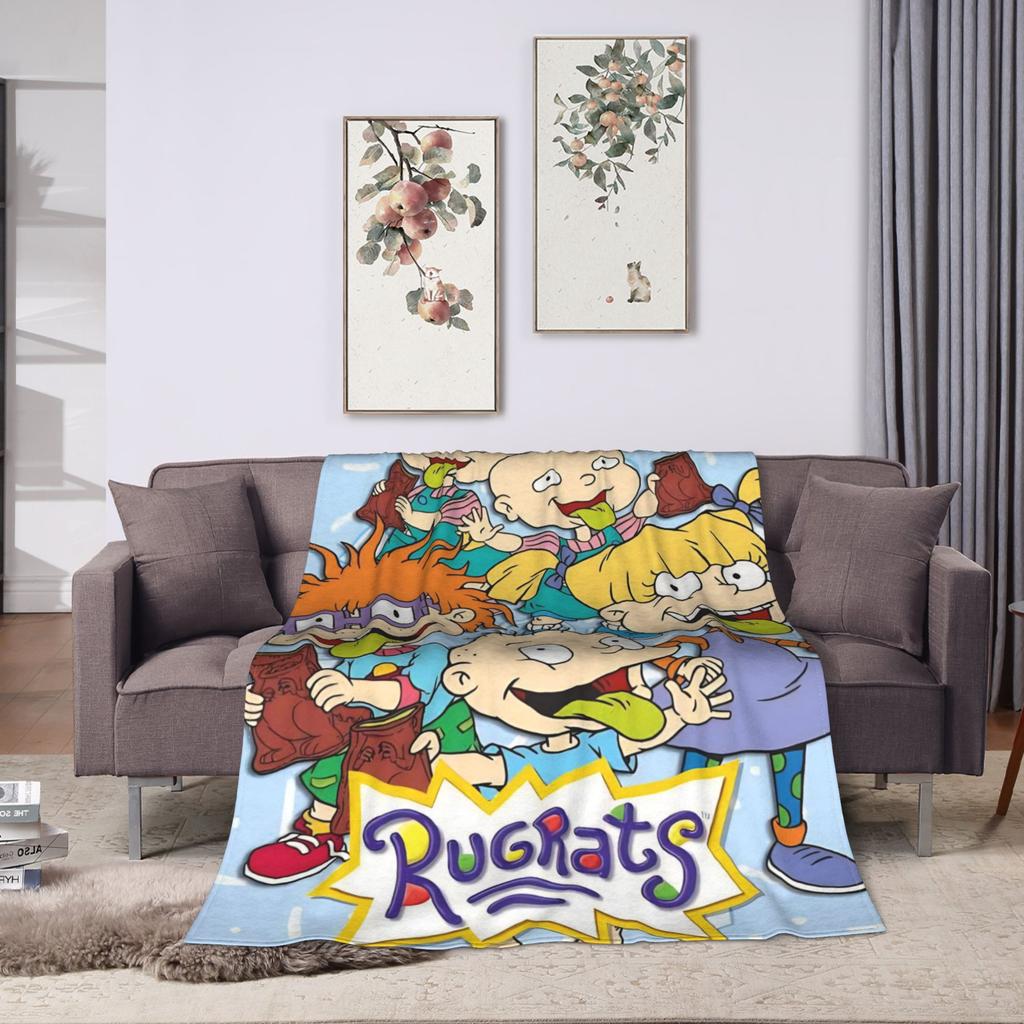 Rugrats Chuckie Finster  Blanket  Super Soft Funny Plush Throw Blanket For Bedroom Camping Flannel Bedspread Bed Cover