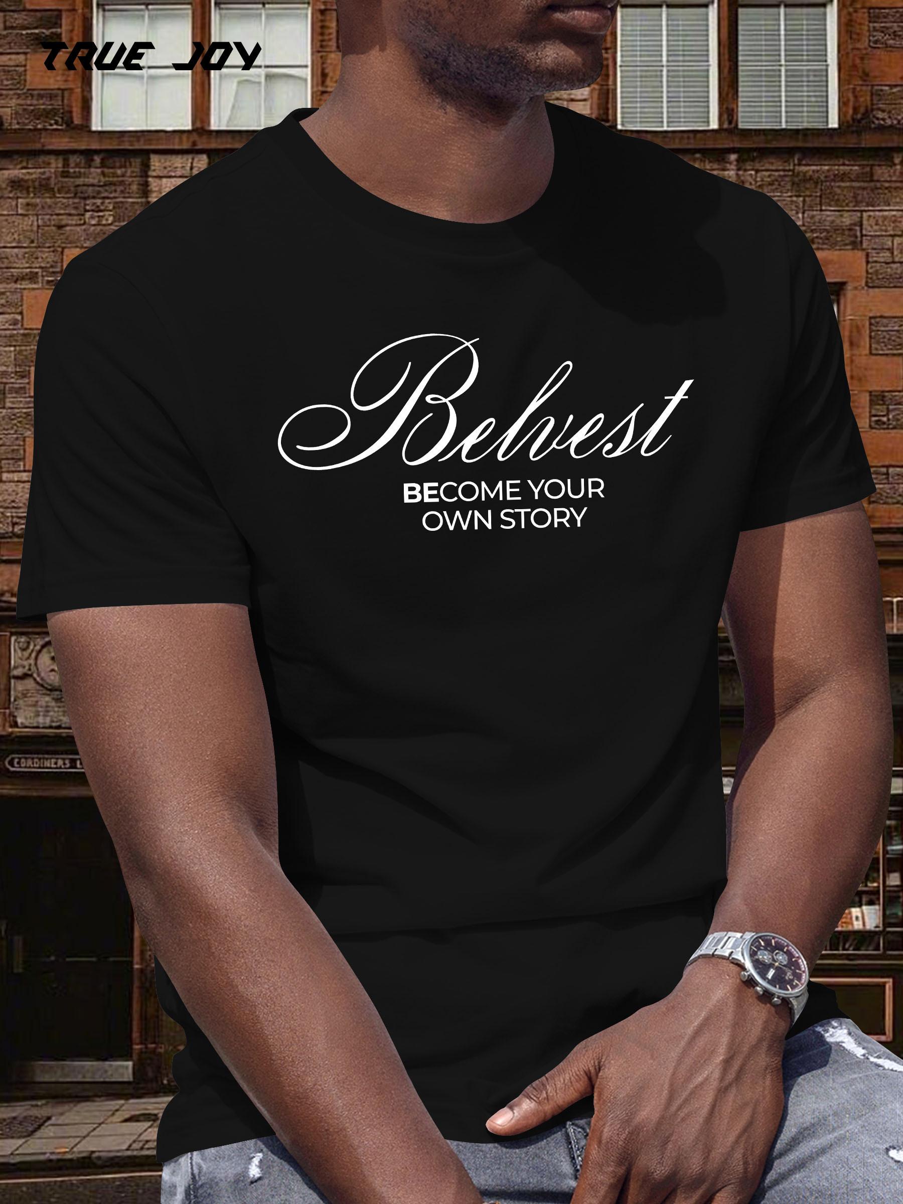 Inspirational Believe Graphic T-shirt - Light Gray XL