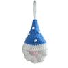 Reusable Holiday Door Handles Hand Crochet Christmas Gnome Ornaments, Knitted Faceless Hanging Decorations, Decorative Gift Box Toppers Yarn