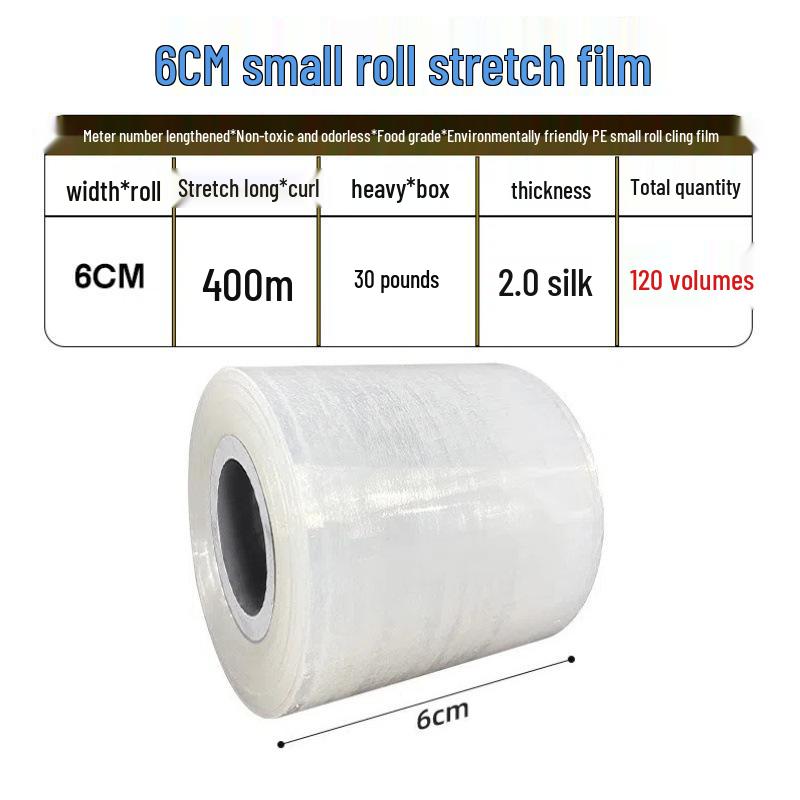 Selbstklebende Frischhaltefolie: PE-Rollen für Pflanzenveredelung & Auslaufsichere Takeaway-Versiegelung (3-25cm)