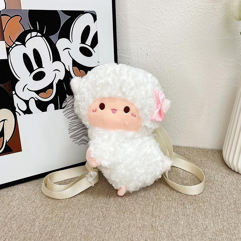 

Новая плюшевая детская наплечная сумка-мессенджер, мультяшная милая сумка с куклой-котенком, аксессуары для выхода в свет, универсальная сумка