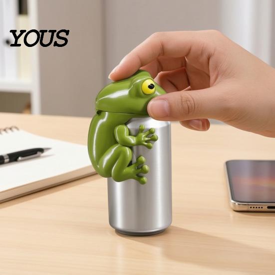 Soda Can Covers 3D Printed Cute Animal Cover, Reusable Protector Lid, Dinosaur Frog Shark Party Drink Markers Dust Cover for Standard