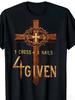 Clearance Sale 1 Cross+ 3 Nails 4Gveni Christian Cross T-Shirt, Religious Design, , Easter and Church Wear,