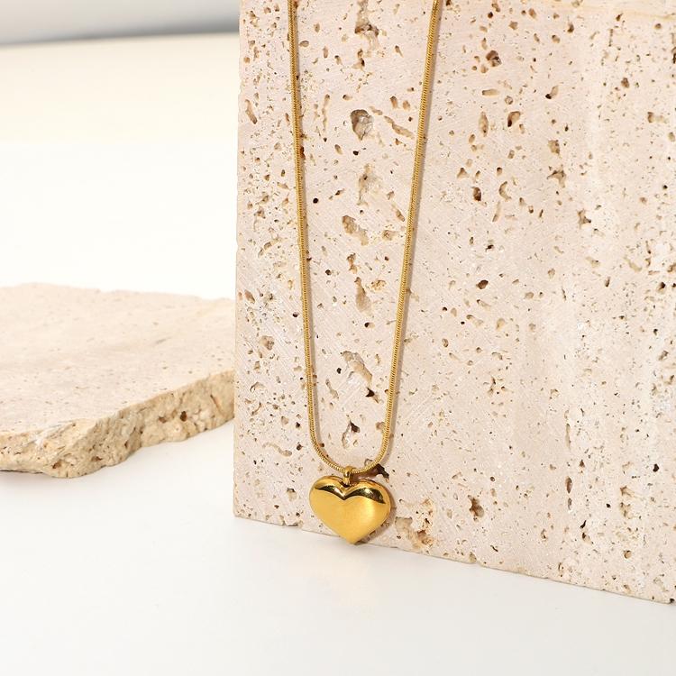 18K Gold  Plated Crystal Pave Moon Star Pendant Crescent Zircon Necklaces Stainless Steel Necklace