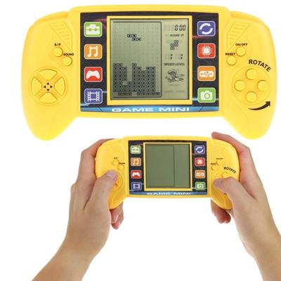 Elektronická herní hračka pro děti - Konzole Tetris - Žlutá