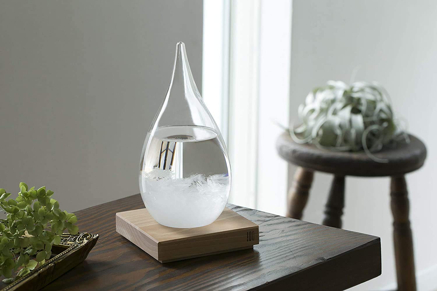 

100percent Storm Glass Tempo Drop by Perrocaliente x A stylish glass object featuring a teardrop perfect as a gift or weather A fashionable glass