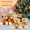 Cute Colorful Bow Tie Bear Doll Plush Toy Hug Bear Doll Stuffed Animals Children Birthday Gift Pillow Teddy Bear Home Decor