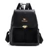 Multi-Purpose Backpack Retro Commuter Women's Large Capacity Solid Color Travel Backpack