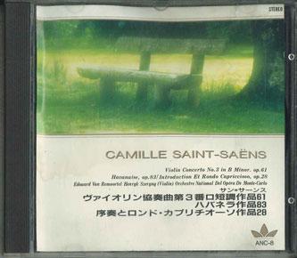 CD VARIOUS - Saint Saens:violin Concerto No.3 In ANC8 FIC Japan Classical Used