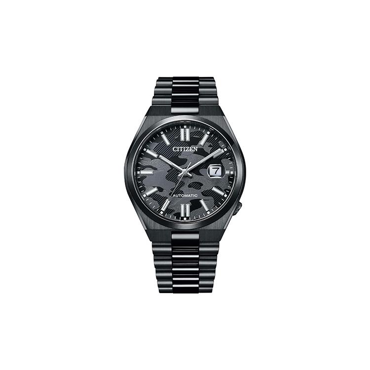 CITIZEN Mechanical Movement Stainless Steel Strap Watch Men s Watches Black Dial NJ0155-87E Black Dial