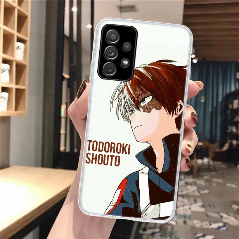 MHA Todoroki Shoto Soft Phone Case For Samsung Galaxy A16 A26 A36 A56 A15 A14 A13 A55 A54 A53 A35 A34 A33 A25 A24 A23 A05S A04S