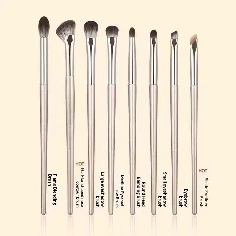 8 Parça Göz Makyaj Fırçası Seti Detaylı Far Fırçası Makyaj Fırçası Ultra Yumuşak Far Eyeliner Makyaj Aleti