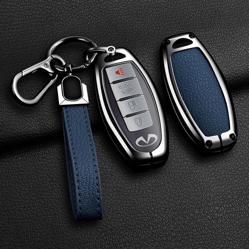 Zinc Alloy Car Remote Key Full Cover Case Fob For Infiniti Q50 Q60 Q70 Qx50 Qx60 Qx70 G25 Ex Fx Jx35 Fx25 Fx35 Ex35 Fx37 Jx35