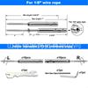 Toothless Tensioner for 1/8'' Stainless Steel Cable On Wooden Pole Fence Hardware Kit