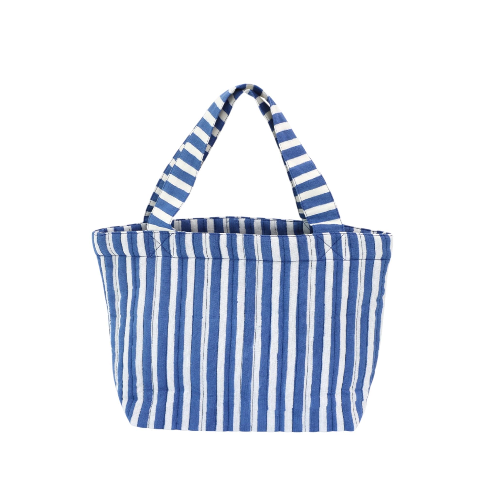 

Tomo Corporation Стеганая Мини-сумка-тоут, Полосатая Блочная Печать, Синяя, Сумка-тоут, Мини-дополнительная сумка, Женская, 30x20xГ10см, 11725-750-516