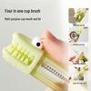 TikTok Hot-Selling 3-in-1 Crocodile Cup Brush: Bottle, Thermos Lid, U-Shape Mouth Cleaner