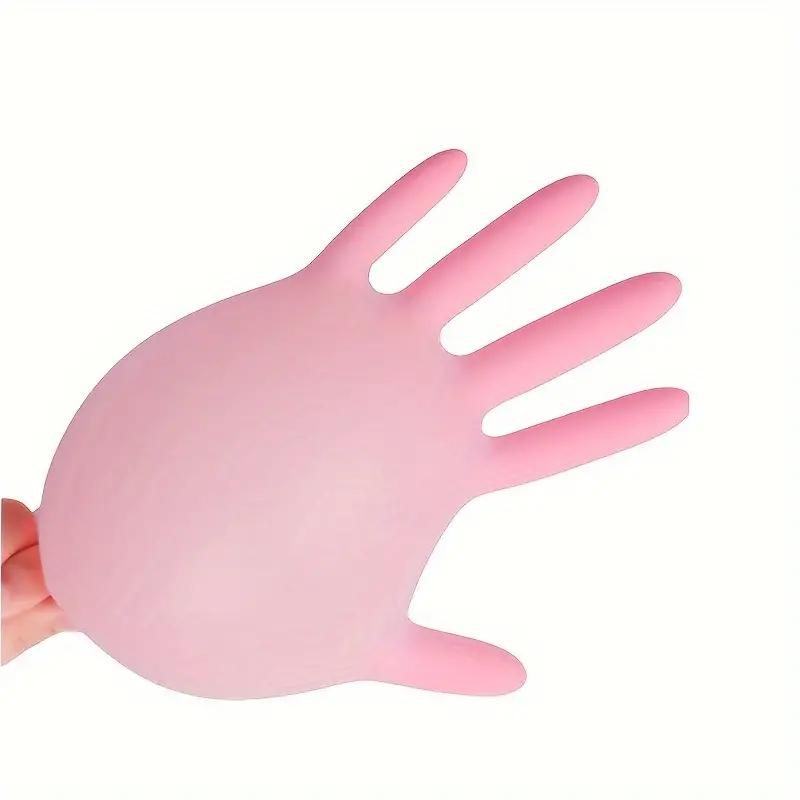 20/50/100PCS Pink Nitrile Gloves Disposable Gloves for Household Cleaning Beauty Salon Tattoo Working Kitchen Gloves Powder Free