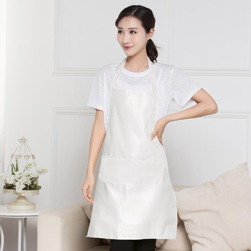 Jednobarevná zástěra pro dospělé do kuchyně a restaurace Zástěra s kapsami