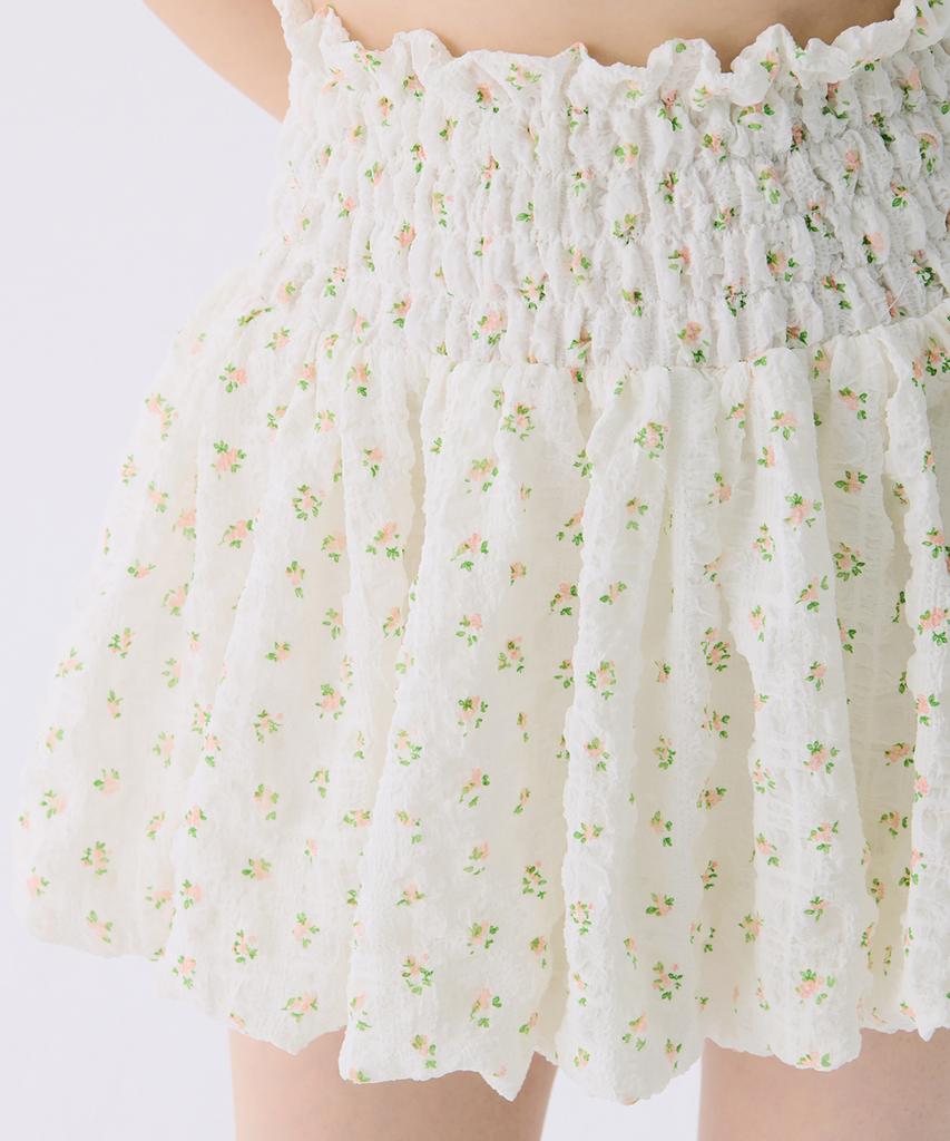 Jun Jun Space Vol12. Smocked Cloud Skirt_Pink(Vol12. Smoked Cloud Skirt_Pink)