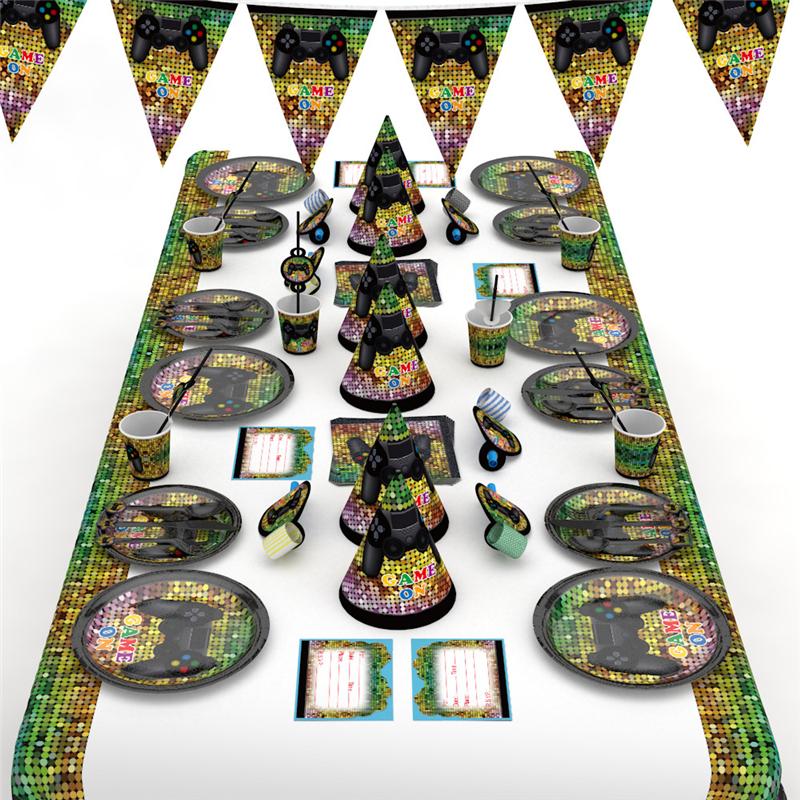 Game Theme Birthday Party Birthday Supplies Decor Battle Gaming Controller Video