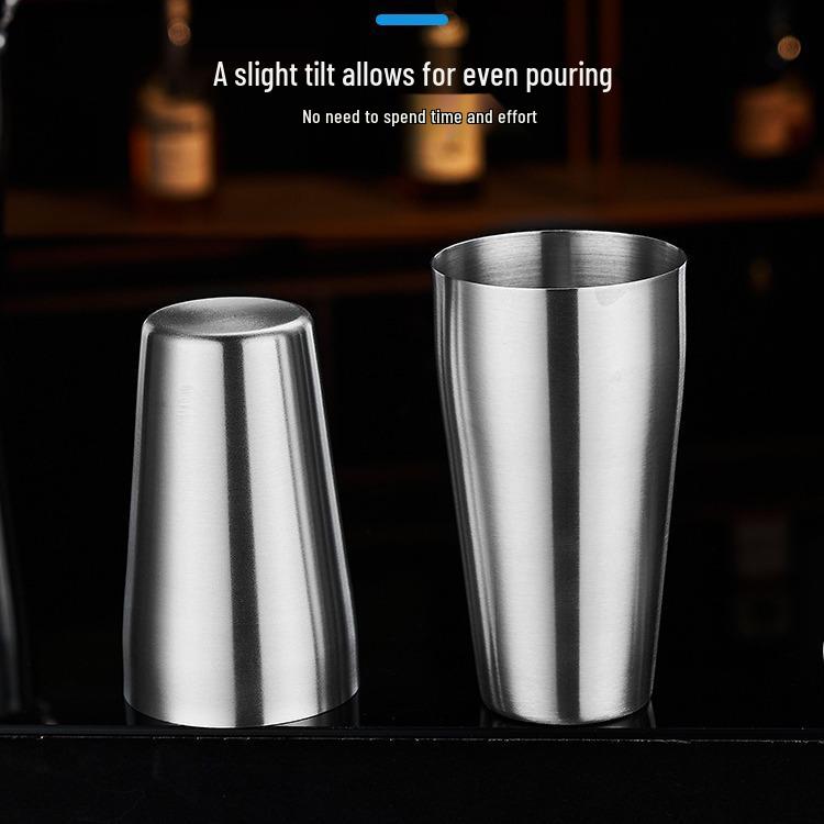 Boston 304 Stainless Steel Cocktail Shaker Set - Bar Tool Kit