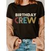 Women's Vintage Birthday Crew Graphic Tee Crew Neck Short Sleeve Casual All Season Top