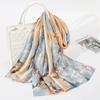 Butterfly floral simulation silk long silk scarf versatile temperament outwear shawl female