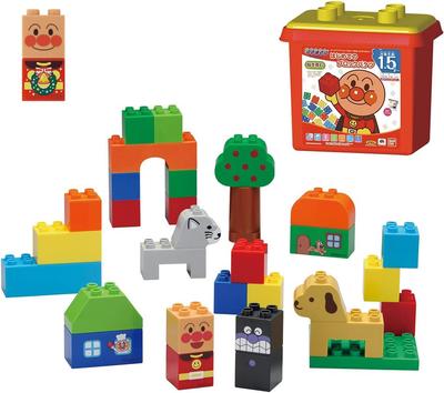 BlockLabo First Block Bucket Winter Includes Original [BANDAI] Anpanman's (2025 Bonus Blocks)