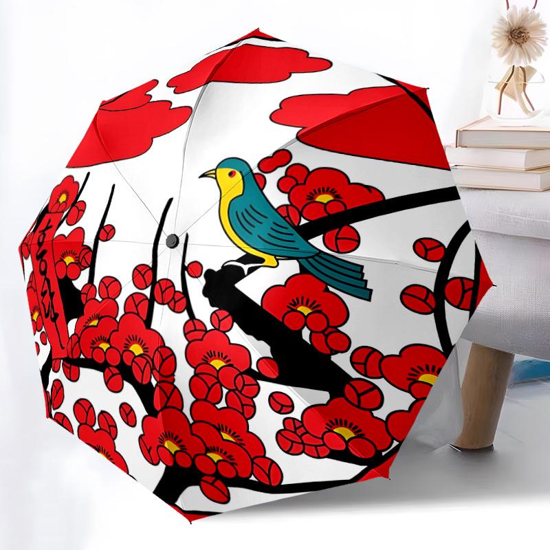 

1pc Cherry Blossom Festival Automatic Open/Close Umbrella - Compact Travel Umbrella, Gift for Birthday, Holiday yy260106044
