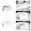 100Pcs Flowers Plants Printed Table Place Cards Blank Name Place Cards  Wedding Decor