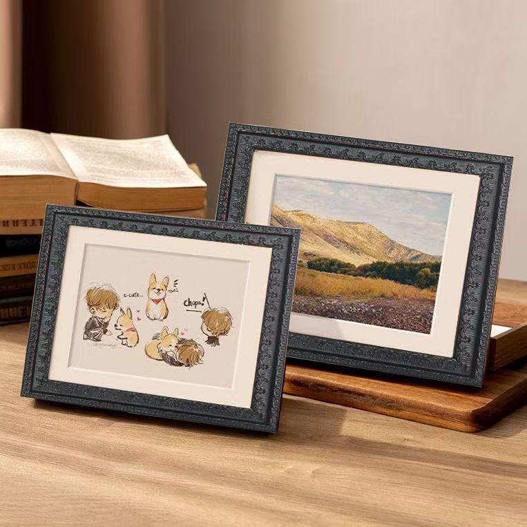 Three-dimensional Wooden Photo Frame: Creative Design for 5-10 Inch Pictures Empty frame size
