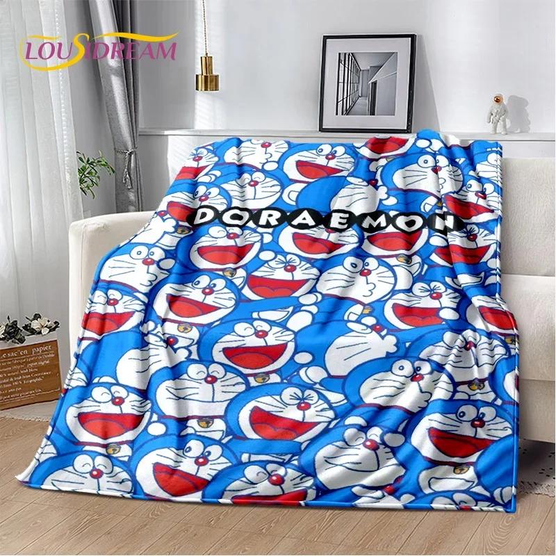 3D Cartoon Dream D-Doraemon Anime Soft Flannel Blanket for Bed Bedroom Sofa Picnic,Throw Blanket for Cover Outdoors Leisure Gift