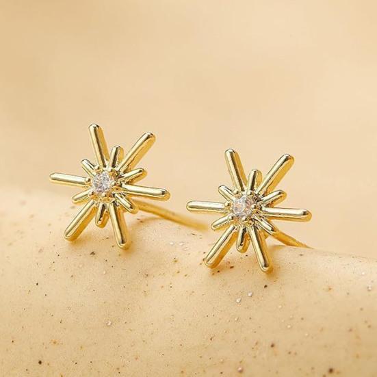 Boucles d'oreilles Puces Étoile Femmes Puces d' Oreille Étoile Strass Puces Scintillantes Minimalistes Port Quotidien Bijoux de Fête Cadeau pour Elle