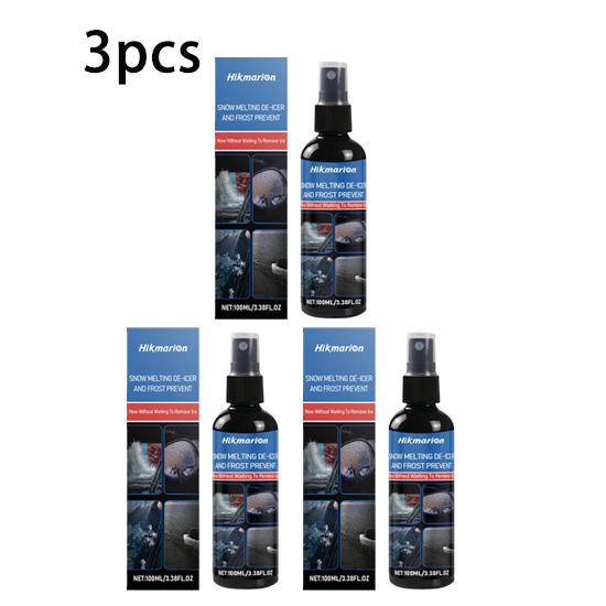 Hikmarion car deicing snow melting agent car window snow melting snow deicing anti-frost antifreeze maintenance field of vision car spray 100ml
