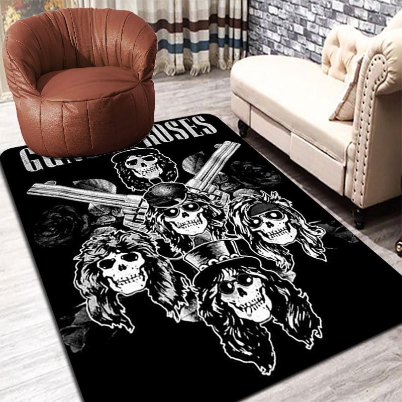 Guns N' Roses Rug Floor Mat for Living Room or Bedroom Soft and Comfortable Carpet a Gift for Birthday and Holiday.NFF0928497