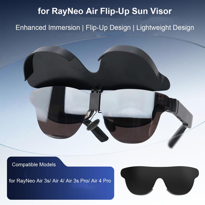 Flip Up Light Shield Cover for RayNeo Air 3s Air 4 Air 3s Pro Air 4 Pro Blocks Stray Light Enhances Immersion Protects