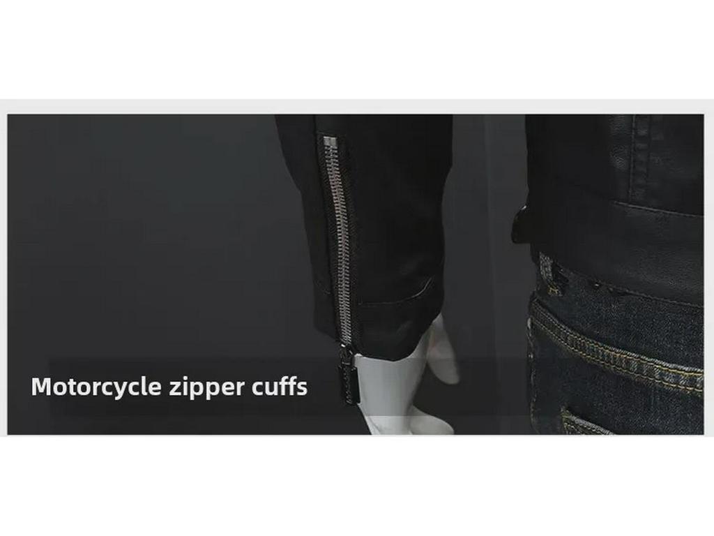 Men's Leather Motorcycle Jacket: Autumn/Winter Casual, Available in Plus Velvet and Thin Styles