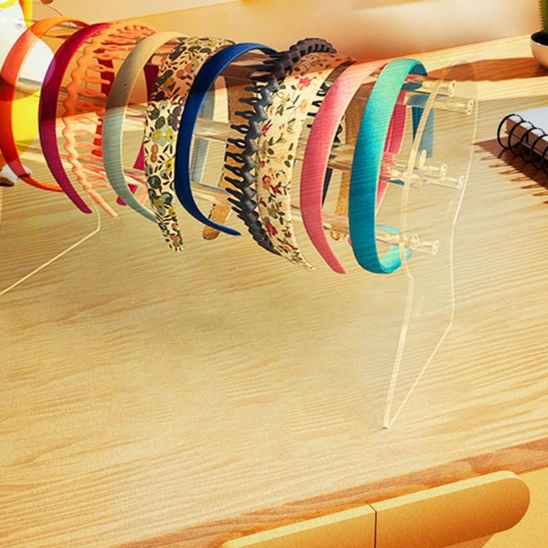 Clear Acrylic Headband Holder Multi Purpose Headband Holder Dispaly Rack With Large Capacity For Accessories